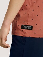 T-shirt met dessin - Mannen - orange mini palm leaf print T-shirt met dessin - Mannen - orange mini palm leaf print - 9 - TOM TAILOR Denim