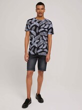 T-Shirt mit Palmenprint - Männer - black white palm leaves print T-Shirt mit Palmenprint - Männer - black white palm leaves print - 3 - TOM TAILOR Denim
