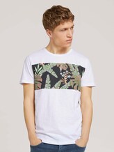 T-Shirt im Mustermix - Männer - White T-Shirt im Mustermix - Männer - White - 1 - TOM TAILOR Denim