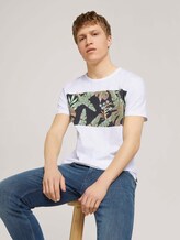 T-Shirt im Mustermix - Männer - White T-Shirt im Mustermix - Männer - White - 5 - TOM TAILOR Denim