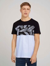 T-Shirt im Mustermix - Männer - Black T-Shirt im Mustermix - Männer - Black - 1 - TOM TAILOR Denim