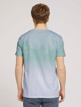 T-Shirt mit Farbverlauf - Männer - mint palm photo print T-Shirt mit Farbverlauf - Männer - mint palm photo print - 2 - TOM TAILOR Denim