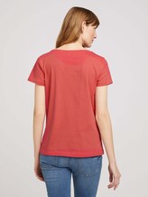 Print T-Shirt mit Bio-Baumwolle - Frauen - flamingo flower Print T-Shirt mit Bio-Baumwolle - Frauen - flamingo flower - 2 - TOM TAILOR
