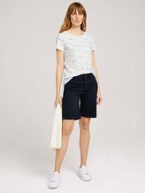 Print T-Shirt mit Bio-Baumwolle - Frauen - offwhite wording design Print T-Shirt mit Bio-Baumwolle - Frauen - offwhite wording design - 3 - TOM TAILOR