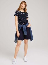 Print T-Shirt mit Bio-Baumwolle - Frauen - navy seashell design Print T-Shirt mit Bio-Baumwolle - Frauen - navy seashell design - 3 - TOM TAILOR