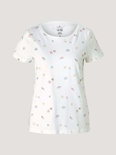 Print T-Shirt mit Bio-Baumwolle - Frauen - offwhite seashell design Print T-Shirt mit Bio-Baumwolle - Frauen - offwhite seashell design - 7 - TOM TAILOR