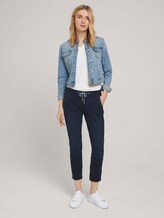 Tapered Relaxed Hose mit Kordelzug - Frauen - Sky Captain Blue Tapered Relaxed Hose mit Kordelzug - Frauen - Sky Captain Blue - 3 - TOM TAILOR