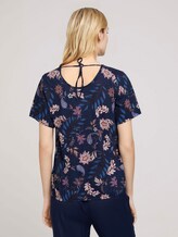 Gemustertes T-Shirt mit weiten Ärmeln - Frauen - navy floral design Gemustertes T-Shirt mit weiten Ärmeln - Frauen - navy floral design - 2 - TOM TAILOR