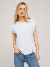 T-Shirt mit Knotendetail - Frauen - offwhite paisley design T-Shirt mit Knotendetail - Frauen - offwhite paisley design - 5 - TOM TAILOR
