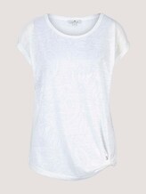 T-Shirt mit Knotendetail - Frauen - offwhite paisley design T-Shirt mit Knotendetail - Frauen - offwhite paisley design - 7 - TOM TAILOR