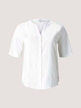 Plus - Henleybluse mit Leinen - Frauen - Whisper White Plus - Henleybluse mit Leinen - Frauen - Whisper White - 7 - My True Me