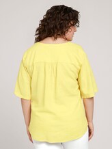 Henleybluse mit Leinen - Frauen - mellow yellow Henleybluse mit Leinen - Frauen - mellow yellow - 2 - My True Me