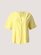 Henleybluse mit Leinen - Frauen - mellow yellow Henleybluse mit Leinen - Frauen - mellow yellow - 7 - My True Me