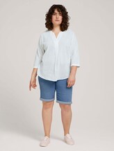 Curvy - Tunika Bluse mit Bio-Baumwolle - Frauen - Whisper White Curvy - Tunika Bluse mit Bio-Baumwolle - Frauen - Whisper White - 3 - My True Me