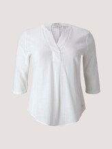 Curvy - Tunika Bluse mit Bio-Baumwolle - Frauen - Whisper White Curvy - Tunika Bluse mit Bio-Baumwolle - Frauen - Whisper White - 7 - My True Me
