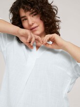 Curvy - Tunika Bluse mit Bio-Baumwolle - Frauen - Whisper White Curvy - Tunika Bluse mit Bio-Baumwolle - Frauen - Whisper White - 9 - My True Me