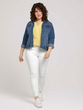 Curvy - Tunika Bluse mit Bio-Baumwolle - Frauen - mellow yellow Curvy - Tunika Bluse mit Bio-Baumwolle - Frauen - mellow yellow - 3 - My True Me