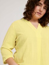 Curvy - Tunika Bluse mit Bio-Baumwolle - Frauen - mellow yellow Curvy - Tunika Bluse mit Bio-Baumwolle - Frauen - mellow yellow - 9 - My True Me