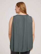 ärmellose Bluse - Frauen - washed jasper green ärmellose Bluse - Frauen - washed jasper green - 2 - My True Me