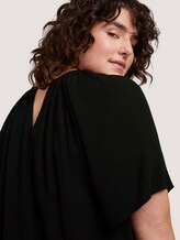 Plus - Gemusterte Bluse mit LENZING™ ECOVERO™ - Frauen - deep black Plus - Gemusterte Bluse mit LENZING™ ECOVERO™ - Frauen - deep black - 9 - My True Me