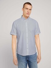 strukturiertes Kurzarmhemd - Männer - White strukturiertes Kurzarmhemd - Männer - White - 1 - TOM TAILOR