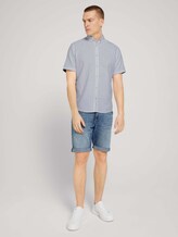 strukturiertes Kurzarmhemd - Männer - White strukturiertes Kurzarmhemd - Männer - White - 3 - TOM TAILOR