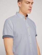 strukturiertes Kurzarmhemd - Männer - White strukturiertes Kurzarmhemd - Männer - White - 9 - TOM TAILOR