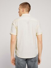 strukturiertes Kurzarmhemd - Männer - yellow white structure strukturiertes Kurzarmhemd - Männer - yellow white structure - 2 - TOM TAILOR