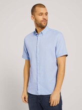 strukturiertes Kurzarmhemd - Männer - light blue white structure strukturiertes Kurzarmhemd - Männer - light blue white structure - 1 - TOM TAILOR