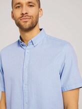 strukturiertes Kurzarmhemd - Männer - light blue white structure strukturiertes Kurzarmhemd - Männer - light blue white structure - 9 - TOM TAILOR