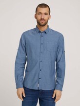 gestreiftes Hemd - Männer - navy horizontal small stripe gestreiftes Hemd - Männer - navy horizontal small stripe - 1 - TOM TAILOR
