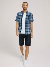 kariertes Kurzarmhemd - Männer - blue shades structure check kariertes Kurzarmhemd - Männer - blue shades structure check - 3 - TOM TAILOR