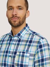 kariertes Kurzarmhemd - Männer - yellow blue structure check kariertes Kurzarmhemd - Männer - yellow blue structure check - 9 - TOM TAILOR