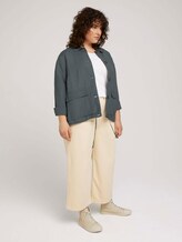 Blazer Hemdjacke mit Leinen - Frauen - washed jasper green Blazer Hemdjacke mit Leinen - Frauen - washed jasper green - 3 - My True Me