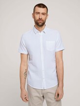 Strukturiertes Kurzarmhemd - Männer - White Strukturiertes Kurzarmhemd - Männer - White - 1 - TOM TAILOR