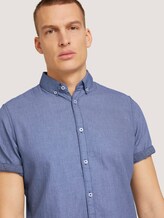 Strukturiertes Kurzarmhemd mit Bio-Baumwolle - Männer - after dark blue Strukturiertes Kurzarmhemd mit Bio-Baumwolle - Männer - after dark blue - 9 - TOM TAILOR