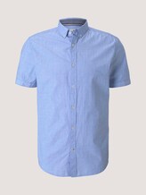 strukturiertes Kurzarmhemd - Männer - blue chambray with dobby strukturiertes Kurzarmhemd - Männer - blue chambray with dobby - 7 - TOM TAILOR