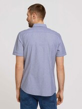 strukturiertes Kurzarmhemd - Männer - navy chambray with dobby strukturiertes Kurzarmhemd - Männer - navy chambray with dobby - 2 - TOM TAILOR