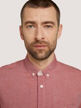Kurzarmhemd - Männer - red white two face twill Kurzarmhemd - Männer - red white two face twill - 9 - TOM TAILOR