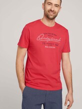 T-Shirt mit Print - Männer - Plain Red T-Shirt mit Print - Männer - Plain Red - 5 - TOM TAILOR