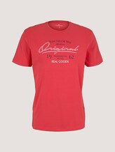 T-Shirt mit Print - Männer - Plain Red T-Shirt mit Print - Männer - Plain Red - 7 - TOM TAILOR