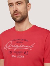 T-Shirt mit Print - Männer - Plain Red T-Shirt mit Print - Männer - Plain Red - 9 - TOM TAILOR
