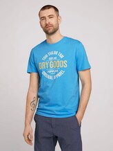 T-Shirt mit Print - Männer - aquarius turquoise T-Shirt mit Print - Männer - aquarius turquoise - 1 - TOM TAILOR