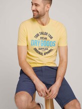 T-Shirt mit Print - Männer - pale straw yellow T-Shirt mit Print - Männer - pale straw yellow - 5 - TOM TAILOR