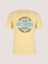 T-Shirt mit Print - Männer - pale straw yellow T-Shirt mit Print - Männer - pale straw yellow - 7 - TOM TAILOR