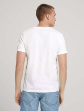 Print T-Shirt mit Bio-Baumwolle - Männer - Off White Print T-Shirt mit Bio-Baumwolle - Männer - Off White - 2 - TOM TAILOR