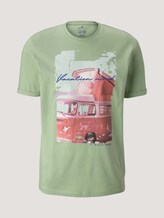 Print T-Shirt mit Bio-Baumwolle - Männer - light mint green Print T-Shirt mit Bio-Baumwolle - Männer - light mint green - 7 - TOM TAILOR