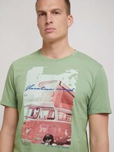 Print T-Shirt mit Bio-Baumwolle - Männer - light mint green Print T-Shirt mit Bio-Baumwolle - Männer - light mint green - 9 - TOM TAILOR
