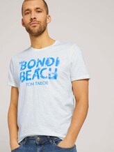 Print T-Shirt mit Bio-Baumwolle - Männer - Off White Print T-Shirt mit Bio-Baumwolle - Männer - Off White - 5 - TOM TAILOR