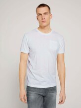 T-Shirt mit Bio-Baumwolle - Männer - Off White T-Shirt mit Bio-Baumwolle - Männer - Off White - 1 - TOM TAILOR